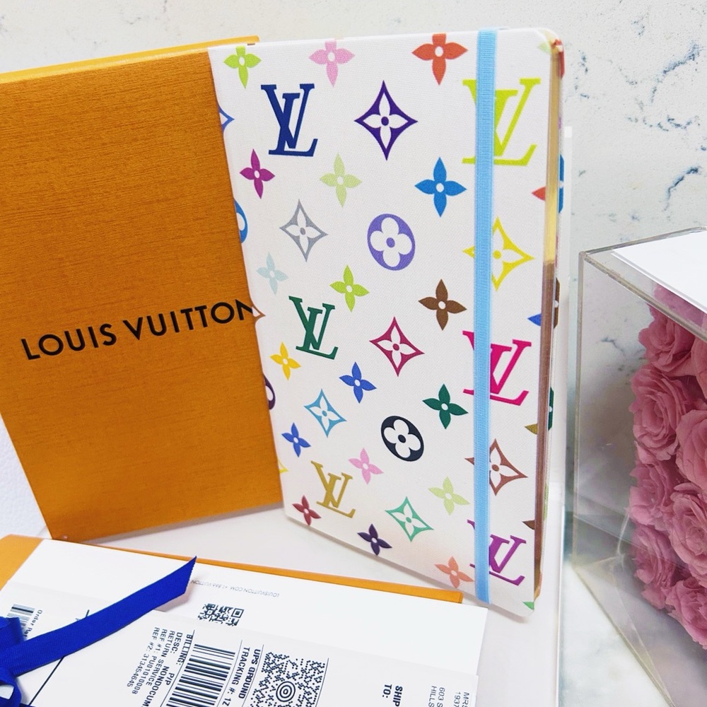 Authentic Louis Vuitton x Murakami Limited Edition 25’ Multicolor Blanc Notebook